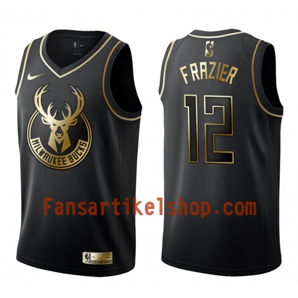 NBA Milwaukee Bucks Trikot Tim Frazier 12 Nike Schwarz Golden Edition Swingman - Herren NBA Milwaukee Bucks Trikot Tim Frazier 12 Nike Schwarz Golden Edition Swingman - Herren